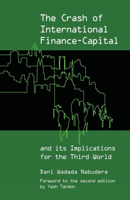 Nabudere - The Crash of International Finance-Capital and Its Implications for the Third World