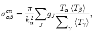 12 where k is the wave number in the initial channel g J is a statistical - photo 3