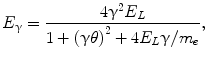 14 where E e m e is the Lorentz factor of the electron beam with energy - photo 6