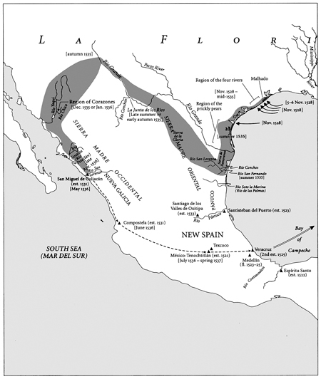 Approximate route of the Narvez survivors 152836 Courtesy of the University - photo 3