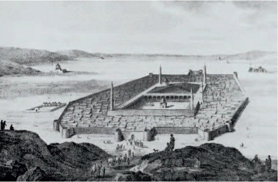 Map of the center of Medina dated 1790 when the city was surrounded by - photo 3