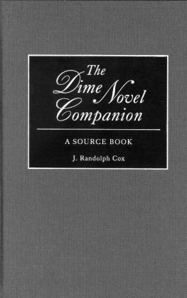 J. Randolph Cox - The Dime Novel Companion: A Source Book