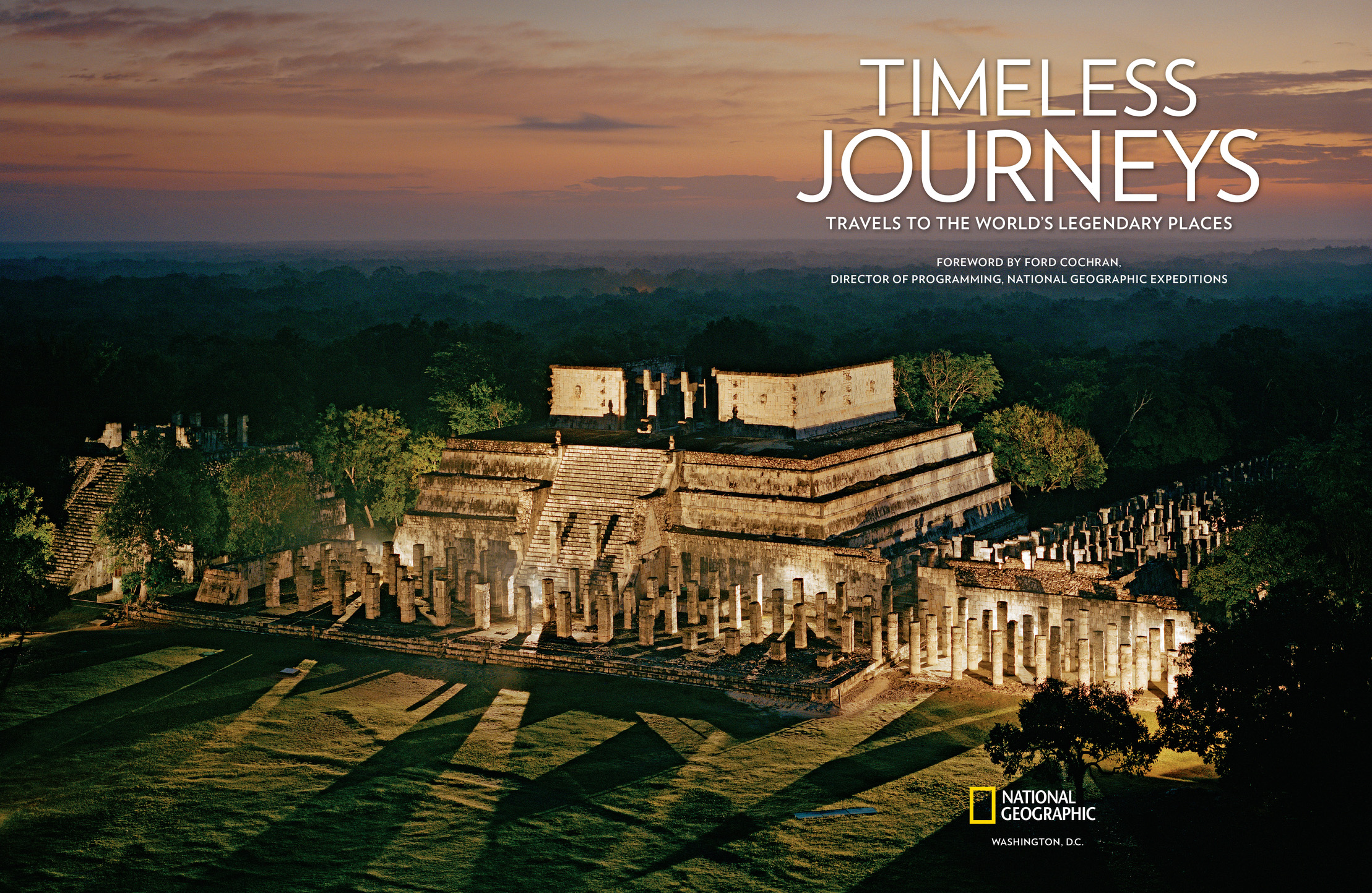 The Temple of the Warriors at Chichn Itz in Yucatn Mexico is aglow at dusk - photo 2