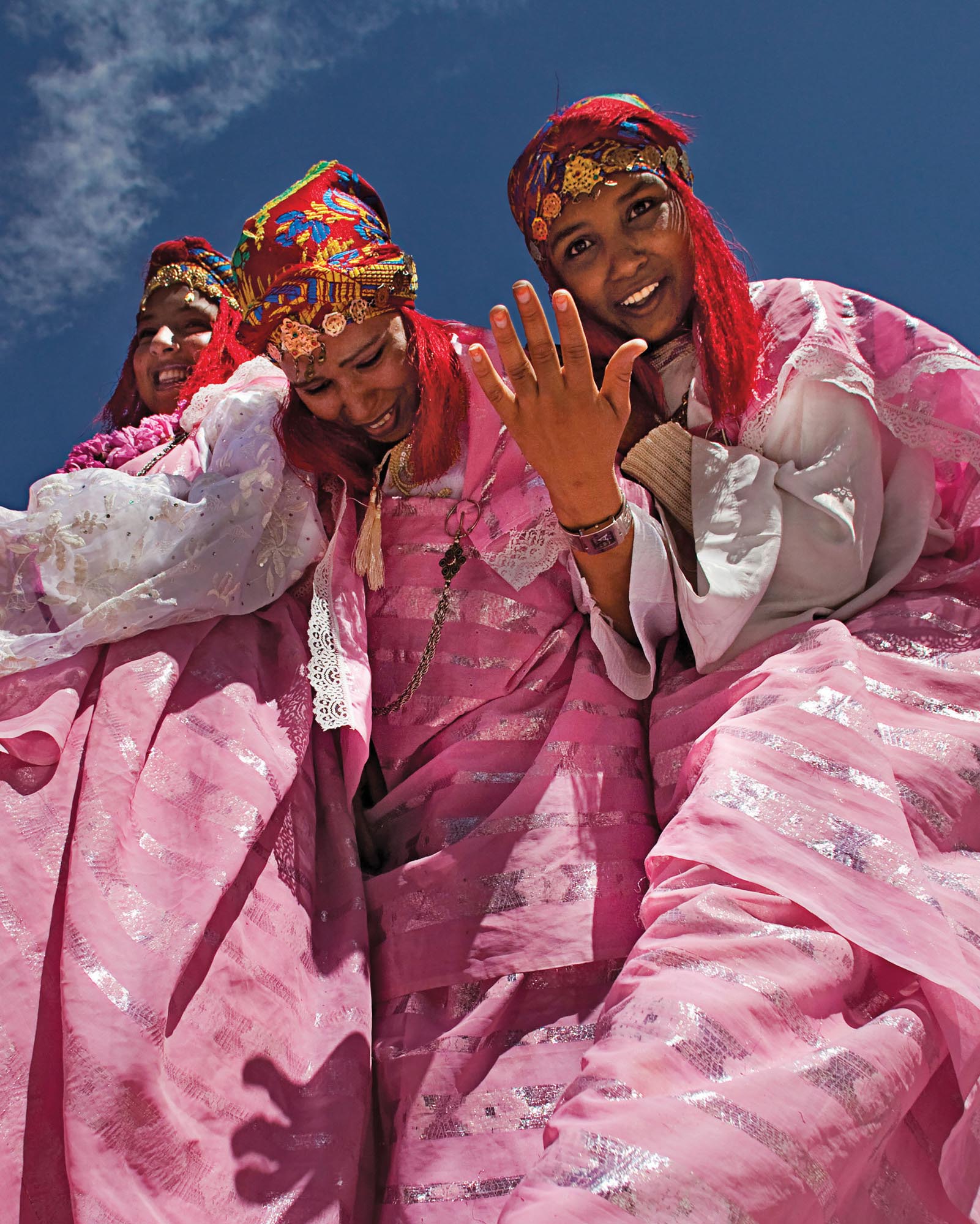 Women celebrate the Moroccan Rose Festival held annually at Kelaa MGouna in - photo 6