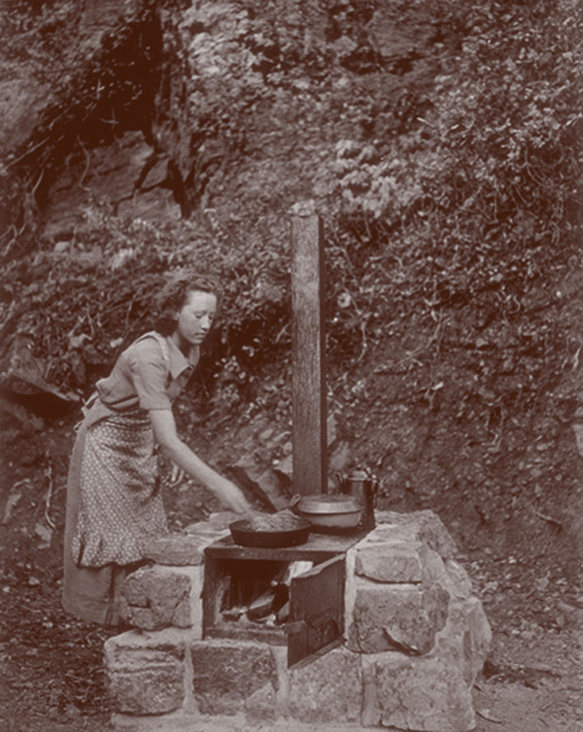 Camp stove Wasatch National Forest Utah circa 1935 Cowboy Breakfast 1 roll - photo 2