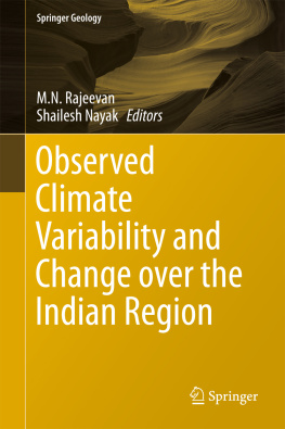 Nayak Shailesh Observed Climate Variability and Change over the Indian Region