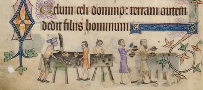 Preparing a banquet from The Luttrell Psalter 132540 As a result fanciful - photo 13