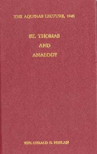 title Saint Thomas and Analogy Aquinas Lecture 1941 author - photo 1