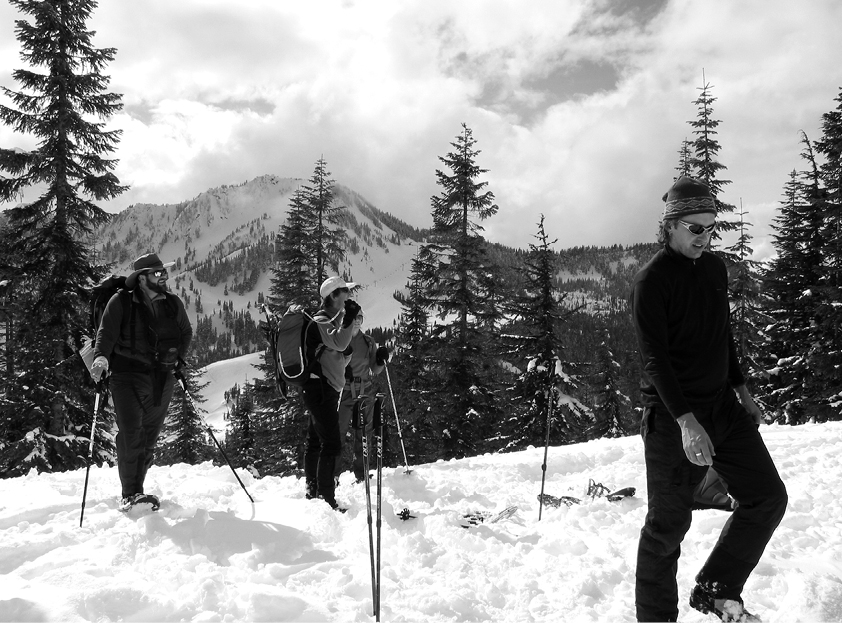 The author far left and friends enjoy a rest on a ridge top Unfortunately - photo 13