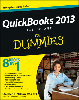 Nelson - QuickBooks 2013 All-in-One For Dummies