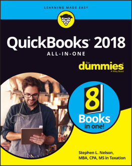 Nelson - QuickBooks 2018 All-in-One For Dummies