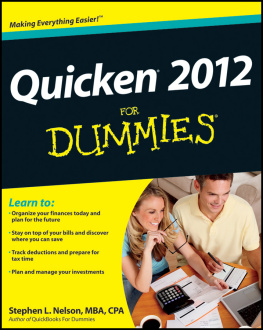 Nelson - Quicken 2012 For Dummies