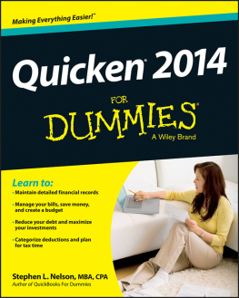 Nelson - Quicken 2014 For Dummies