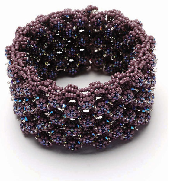 Combine right-angle weave tubular peyote stitch and a little basic - photo 6