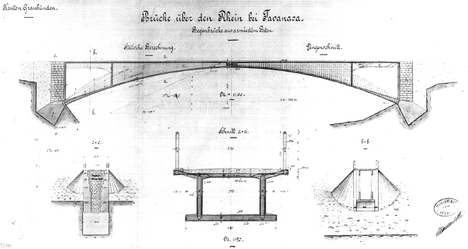 FIG 8 Robert Maillart project for the Tavanasa Bridge 1905 Stresses and - photo 8