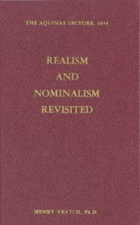 title Realism and Nominalism Revisited Aquinas Lecture 1954 author - photo 1