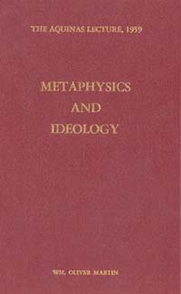 title Metaphysics and Ideology Aquinas Lecture 1959 author - photo 1