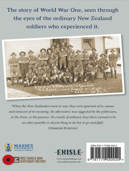 New Zealand. Army. Expeditionary Force. - Johnny Enzed: the New Zealand Soldier in the First World War 1914-1918