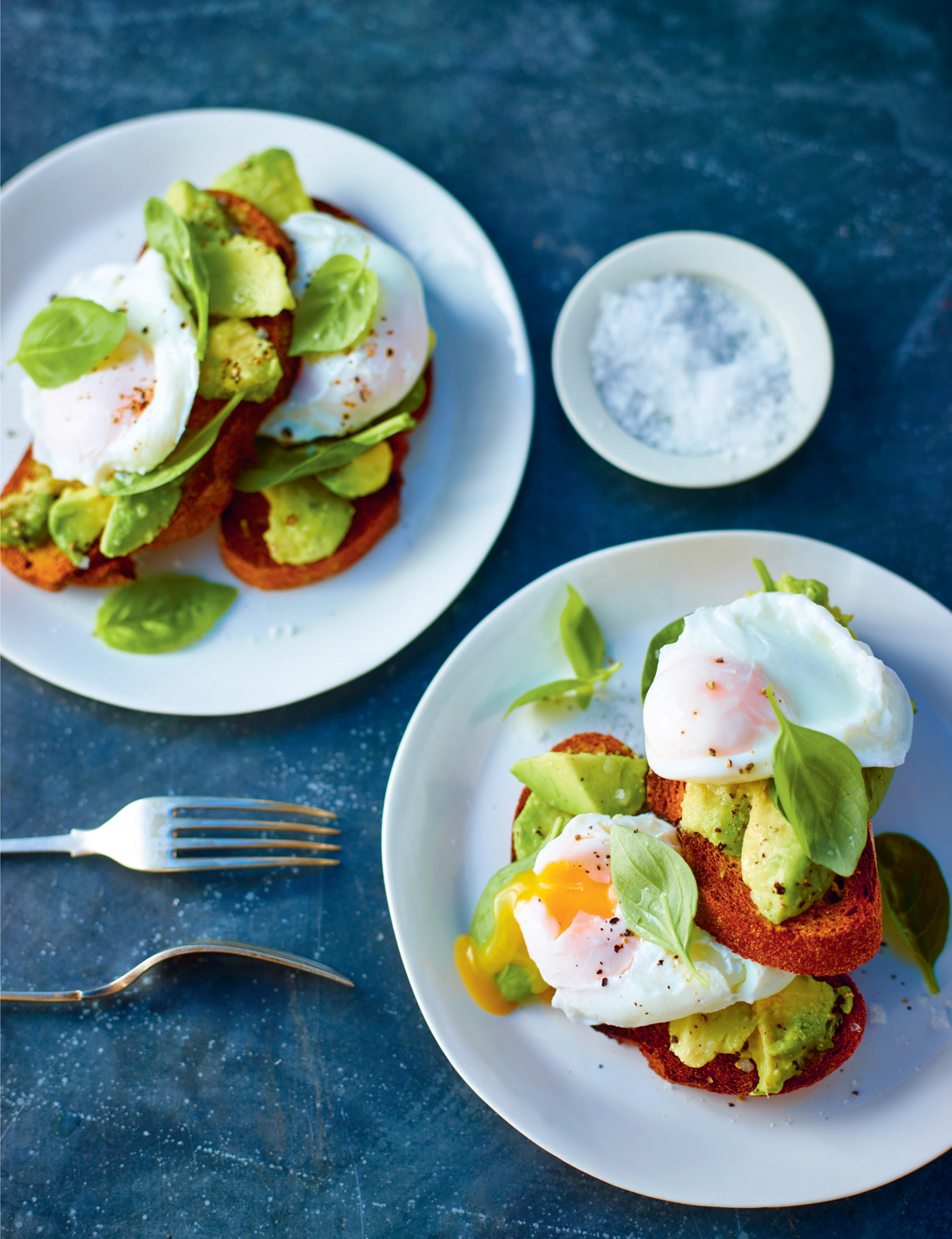 Avocado and Poached Egg on Rye with Basil and Sea Salt Not reinventing the - photo 1