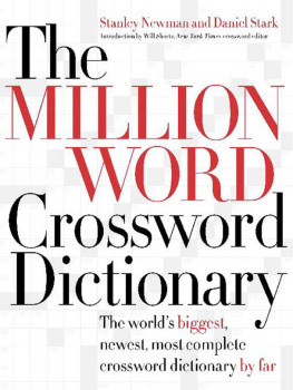 Newman Stanley - The Million Word Crossword Dictionary