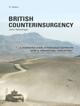 Newsinger - British counterinsurgency: from Palestine to Northern Ireland