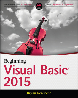 Newsome - Beginning Microsoft Visual Basic 2015