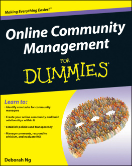 Ng Online Community Management For Dummies