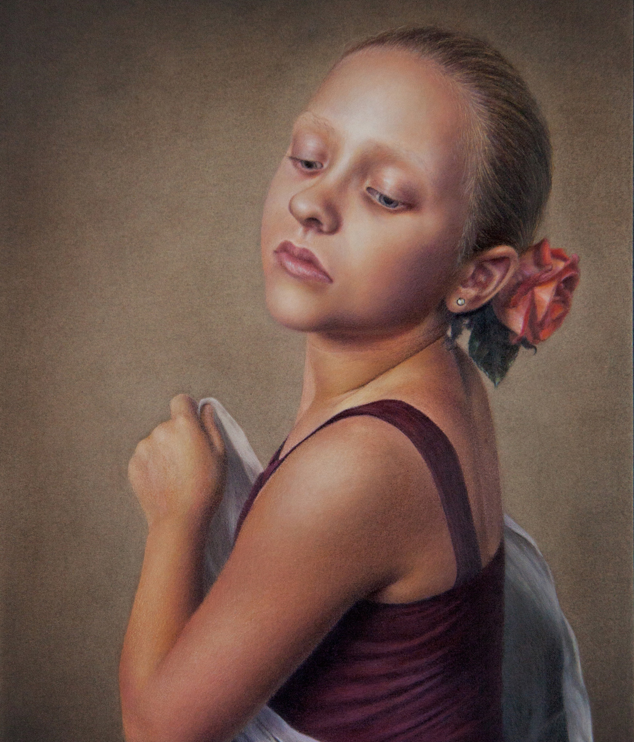 Alyona Nickelsen Mary-Ashlynne 2014 colored pencil painting on acrylic - photo 6