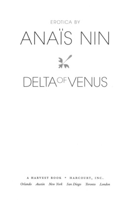 Nin Anaïs Delta of Venus: erotica