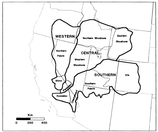 The modern distribution of Numic-speaking peoples in western North America - photo 2