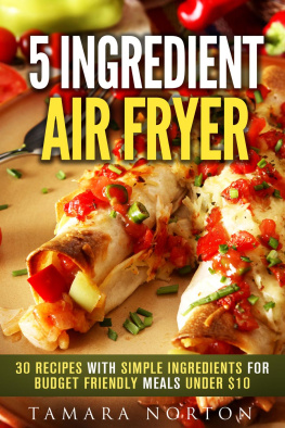Norton 5 ingredient air fryer: 30 recipes with simple ingredients for budget friendly meals under $10