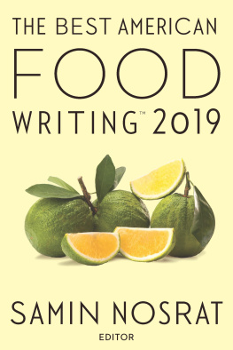 Nosrat - The Best American Food Writing 2019