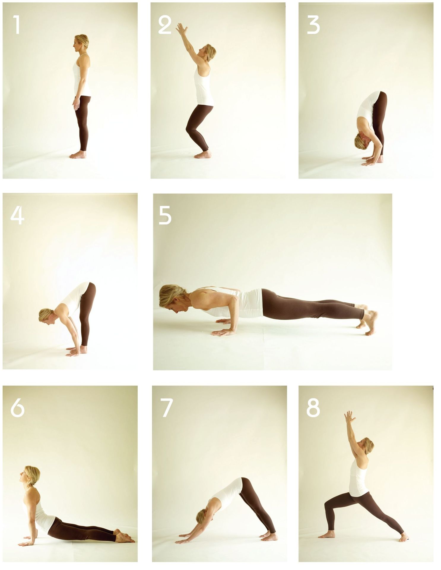 Sun salutation B SURYANAMASKARA Stand in the Mountain pose Breathe in - photo 6