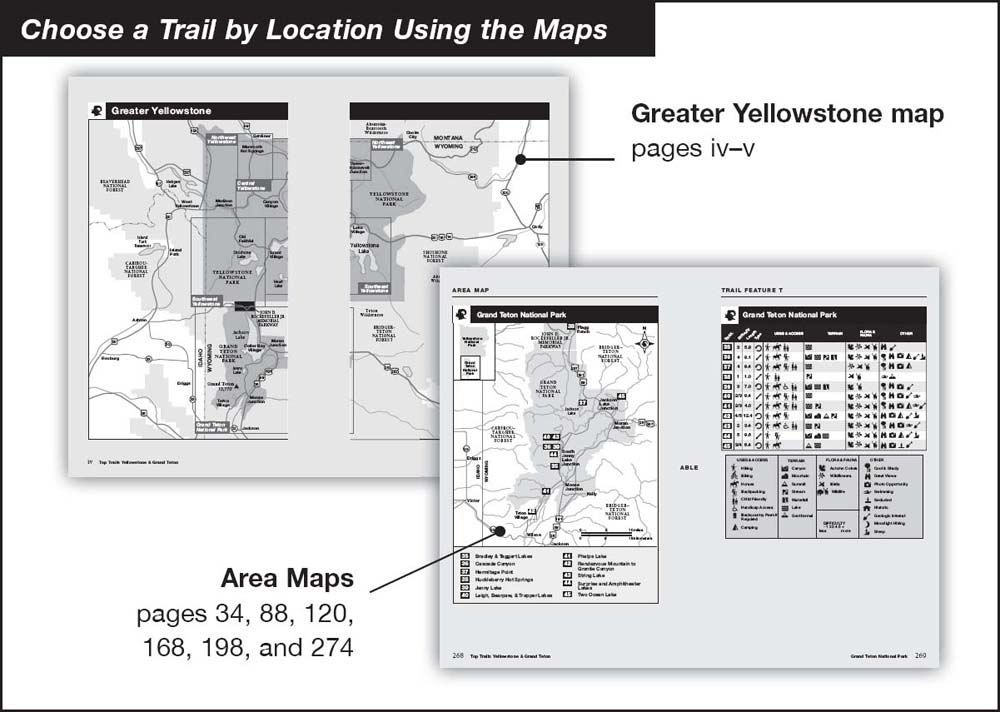 Features This guide describes the top trails of Yellowstone and Grand Teton - photo 18