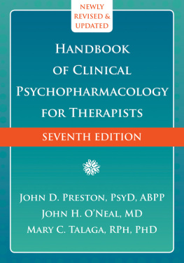 O - Handbook of Clinical Psychopharmacology for Therapists