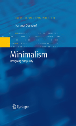 Obendorf - Minimalism: designing simplicity