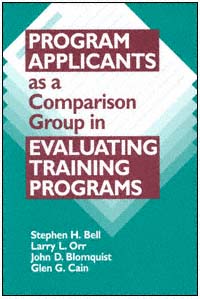 title Program Applicants As a Comparison Group in Evaluating Training - photo 1