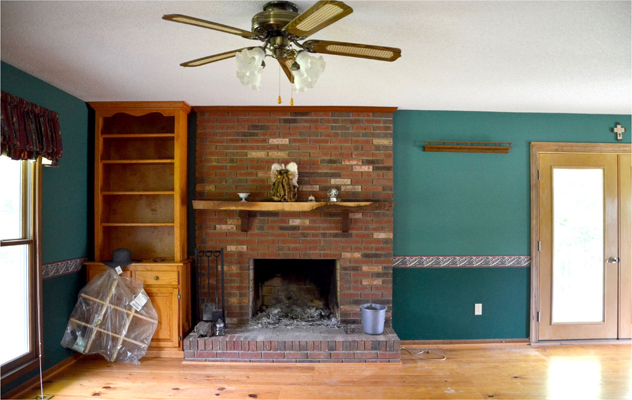 What our family room really looked like the day we bought the house The - photo 17