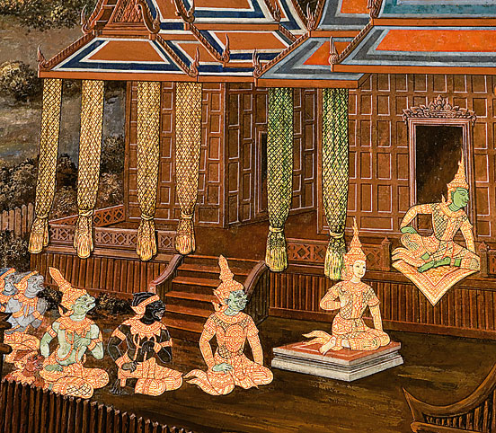 Detail of Ramayana mural Wat Phra Kaew GREG ELMS Highlights gt2 MAE - photo 5