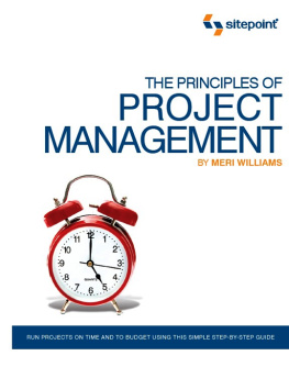 Williams The Principles of Project Management