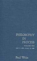 title Philosophy in Process Vol 10 SUNY Series in Philosophy author - photo 1