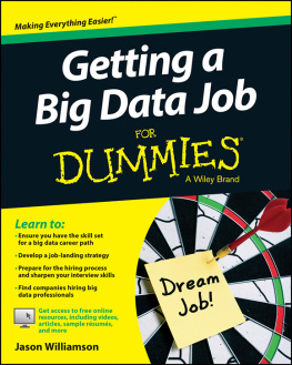 Williamson Getting a Big Data Job For Dummies