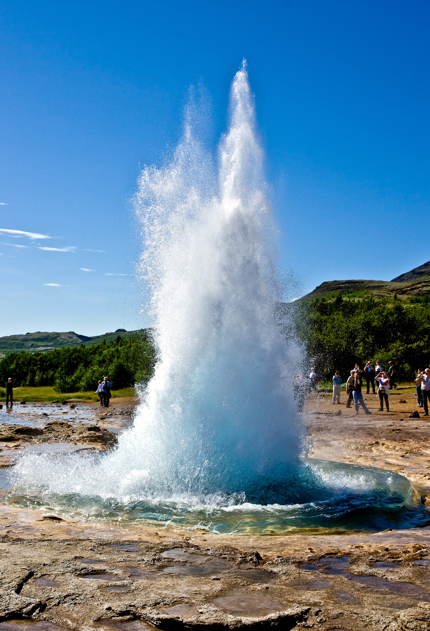 Strokkur geyser erupts every few minutes Seven Days in Iceland Day 1 - photo 5