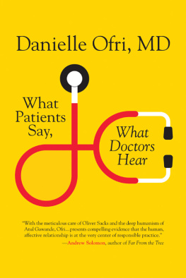 Ofri - What Patients Say, What Doctors Hear