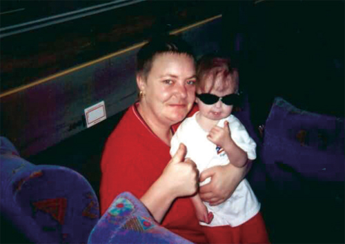 Me and Mum on the way to our first ever Progeria Reunion in America 2000 Me - photo 6