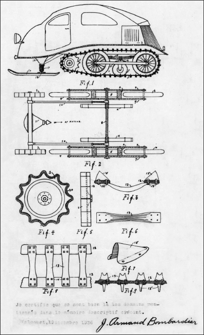 Joseph-Armand Bombardiers first patent issued in 1937 for his sprocket - photo 4