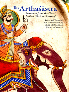 OlivellePatrick The Arthaśāstra selections from the classic Indian work on statecraft