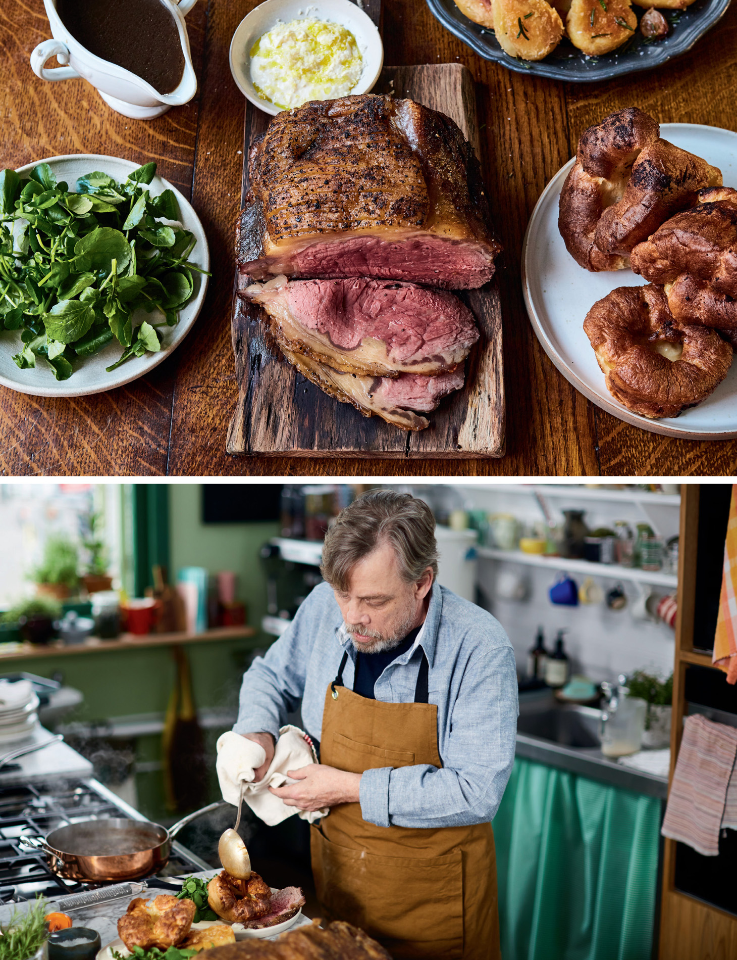 MARK HAMILLS ROAST SIRLOIN YORKSHIRE PUDDINGS SERVED WITH EPIC BEEF-BONE - photo 8