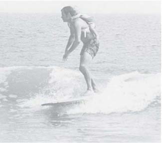 On my dads back Topanga Beach 1968 I am harnessed in a canvas papoose - photo 2