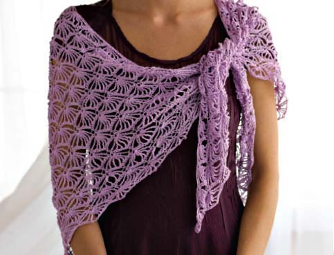 note Shawl is made in 3 pieces a Right and Left Triangle Right and Left - photo 14